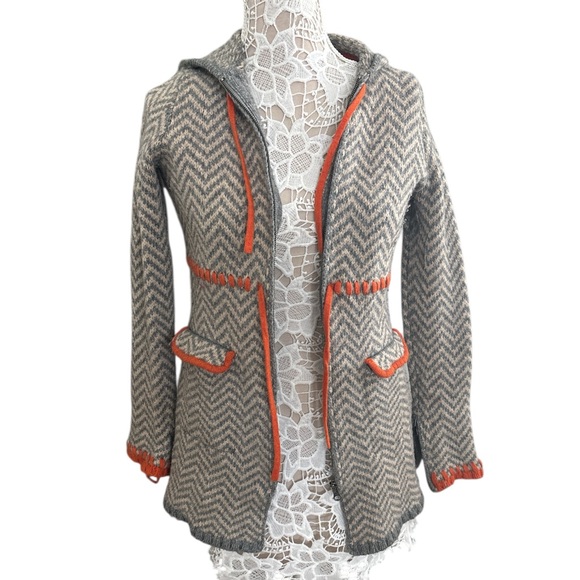 sparrow Jackets & Blazers - Sparrow Gray and Orange Wool Jacket